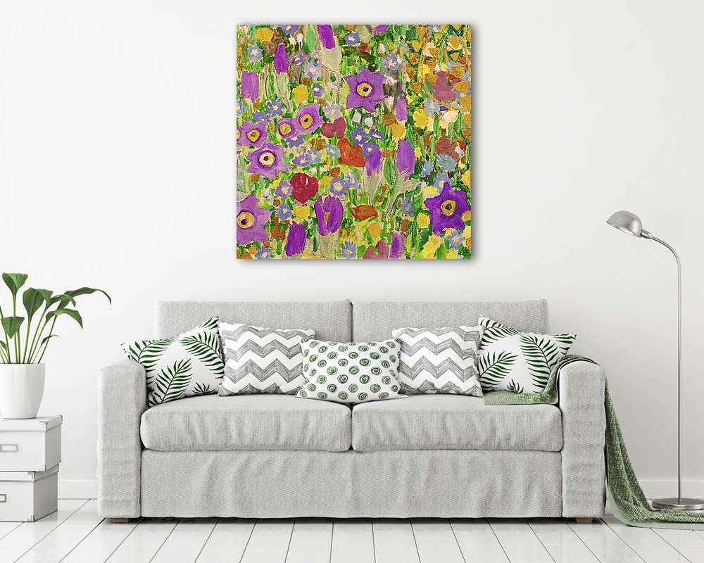 Csók, virágmező textúra, részlet 3 (poszter) - vászonkép, falikép otthonra és irodába