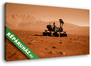 Curiosity Rover a Marson (3D rendering) - vászonkép 3D látványterv