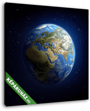 Föld bolygó az űrből - vászonkép 3D látványterv