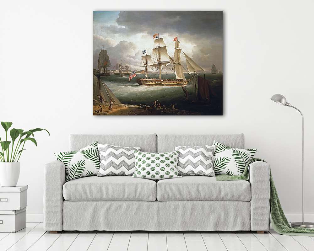 Királyi jacht (színverzió 1) (vászonkép) - vászonkép, falikép otthonra és irodába