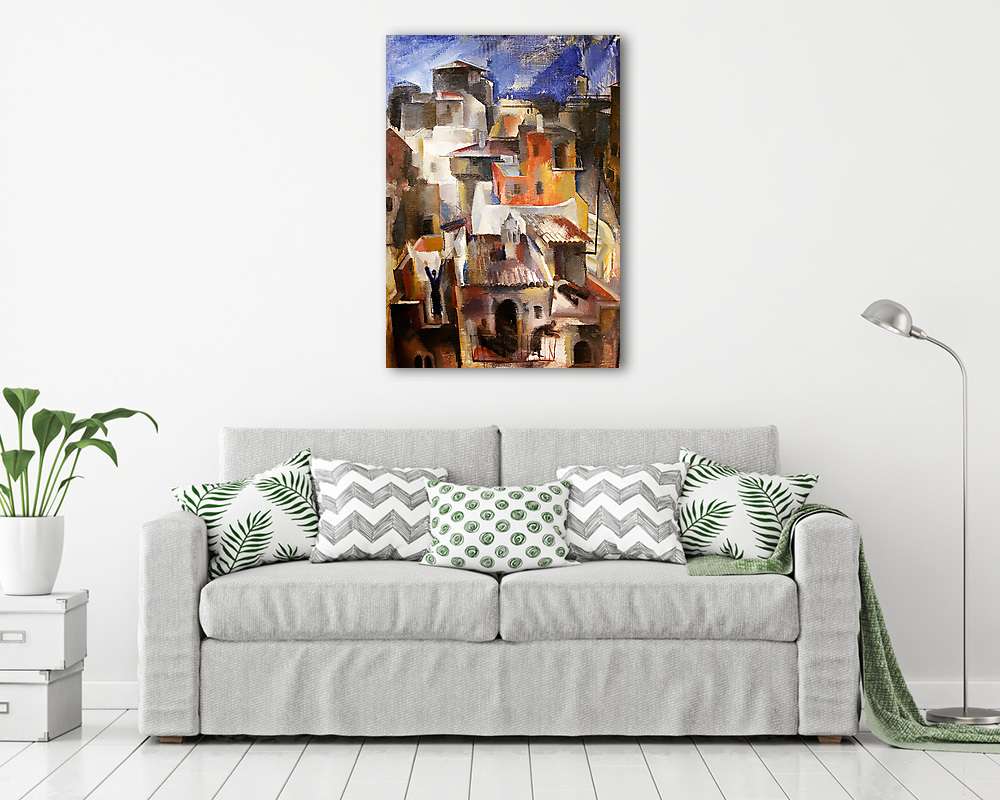 Olasz kisváros (vászonkép) - vászonkép, falikép otthonra és irodába