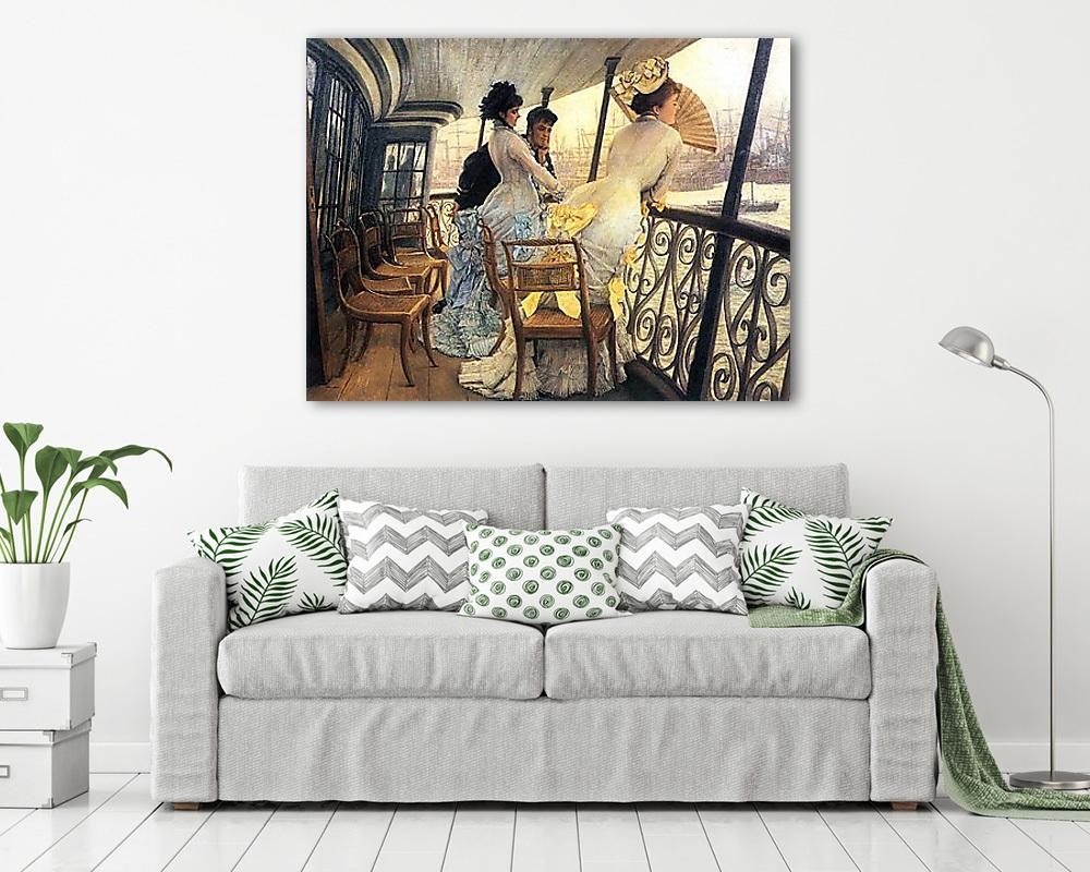 A H.M.S. Calcutta hajó teraszán (bögre) - vászonkép, falikép otthonra és irodába