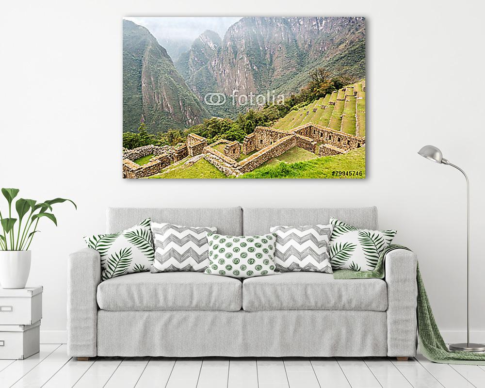 Machu Picchu Teraszok és Andok (vászonkép) - vászonkép, falikép otthonra és irodába
