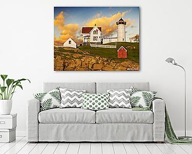 Nubble világítótorony, York, Maine, USA (vászonkép) - vászonkép, falikép otthonra és irodába