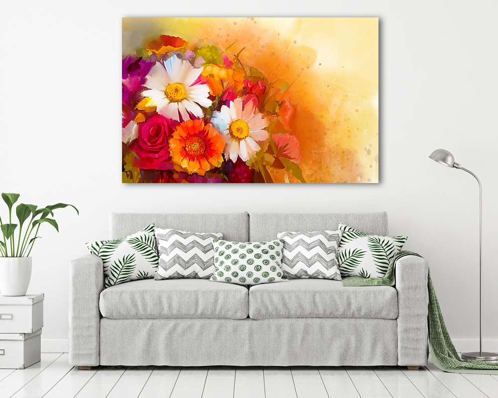 Vértes A fehér, sárga és piros virágok csendéletének élettartama - vászonkép, falikép vásárlás Vértes A fehér, sárga és piros virágok csendéletének élettartama (bögre) - vászonkép, falikép otthonra és irodába