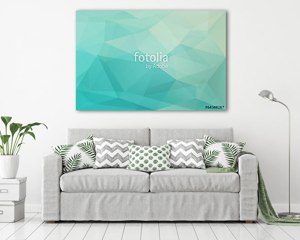 Absztrakt modern sokszög, alakzatok  (poszter) - vászonkép, falikép otthonra és irodába