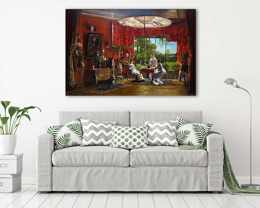 Párizsi szobabelső (vászonkép) - vászonkép, falikép otthonra és irodába