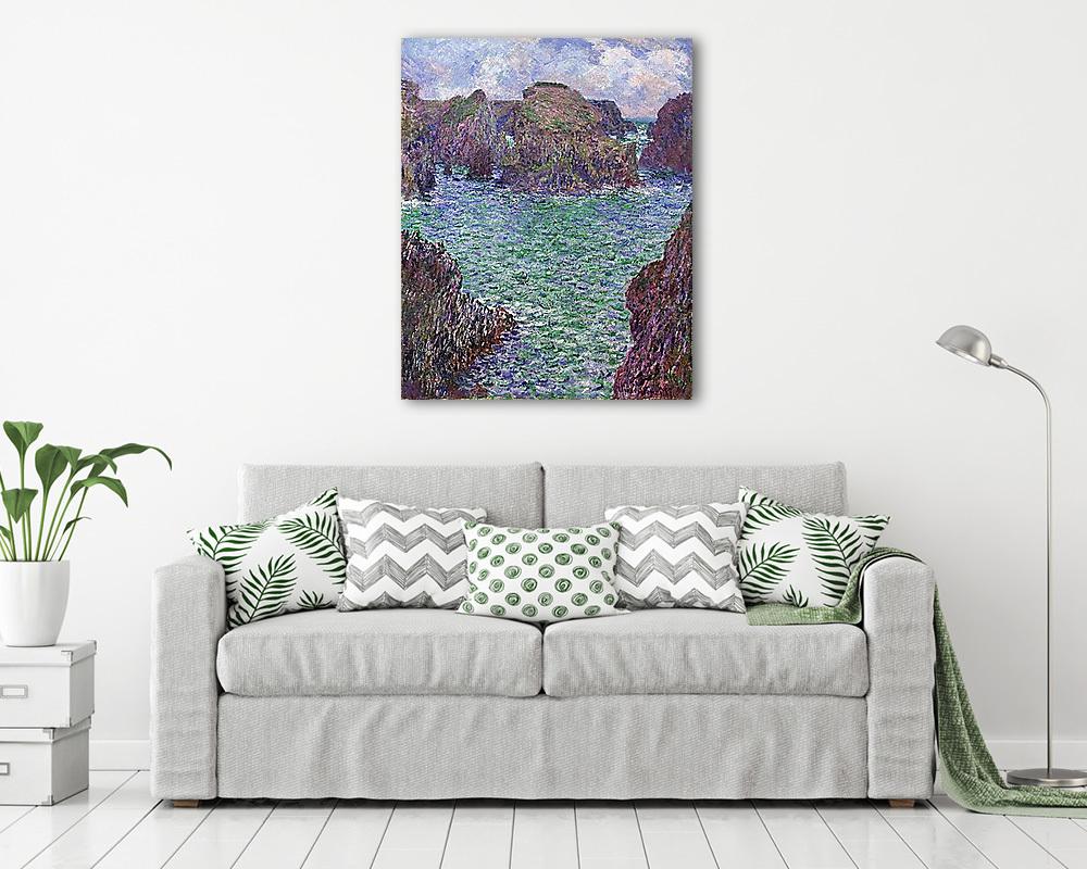 Port-Goulphar, Belle-Île szigetén (1887) (vászonkép) - vászonkép, falikép otthonra és irodába