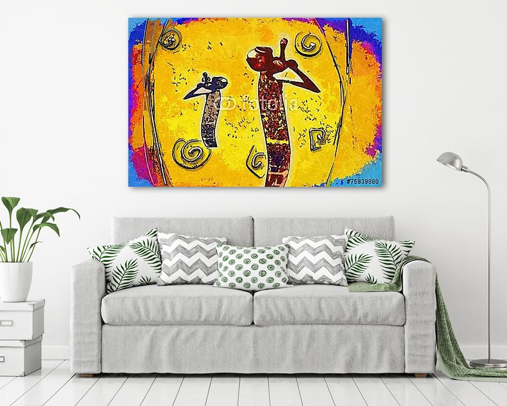 Afrika retro vintage stílusban - vászonkép, falikép vásárlás Afrika retro vintage stílusban (vászonkép) - vászonkép, falikép otthonra és irodába