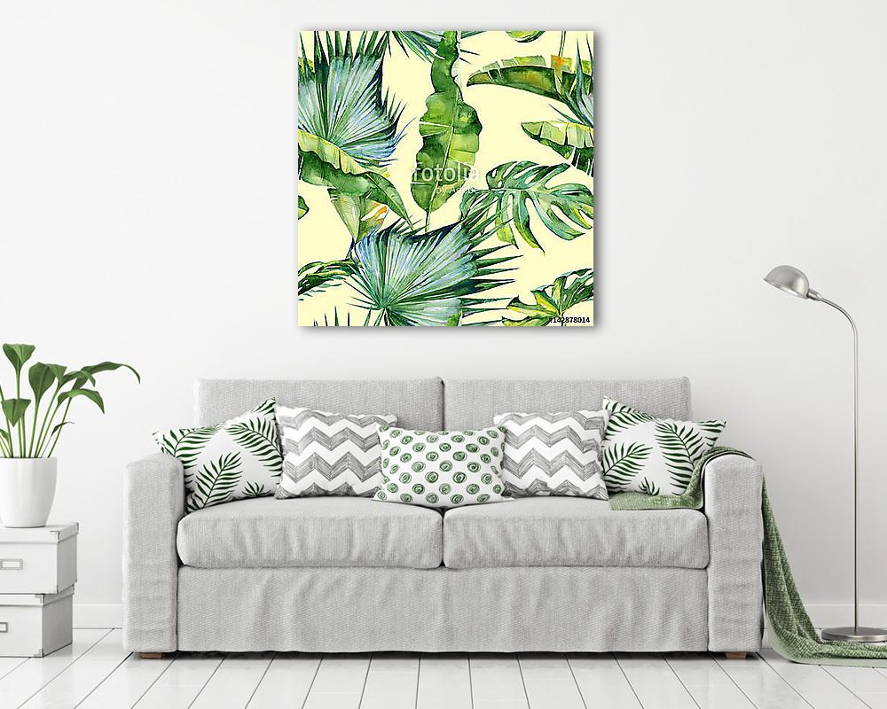 Pálma és banán levelek - vászonkép, falikép vásárlás Pálma és banán levelek (vászonkép) - vászonkép, falikép otthonra és irodába
