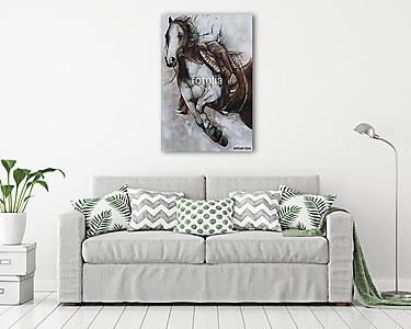 Western ló (vászonkép) - vászonkép, falikép otthonra és irodába