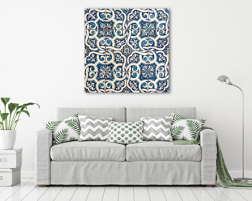 Azulejos, traditional Portuguese tiles (vászonkép) - vászonkép, falikép otthonra és irodába
