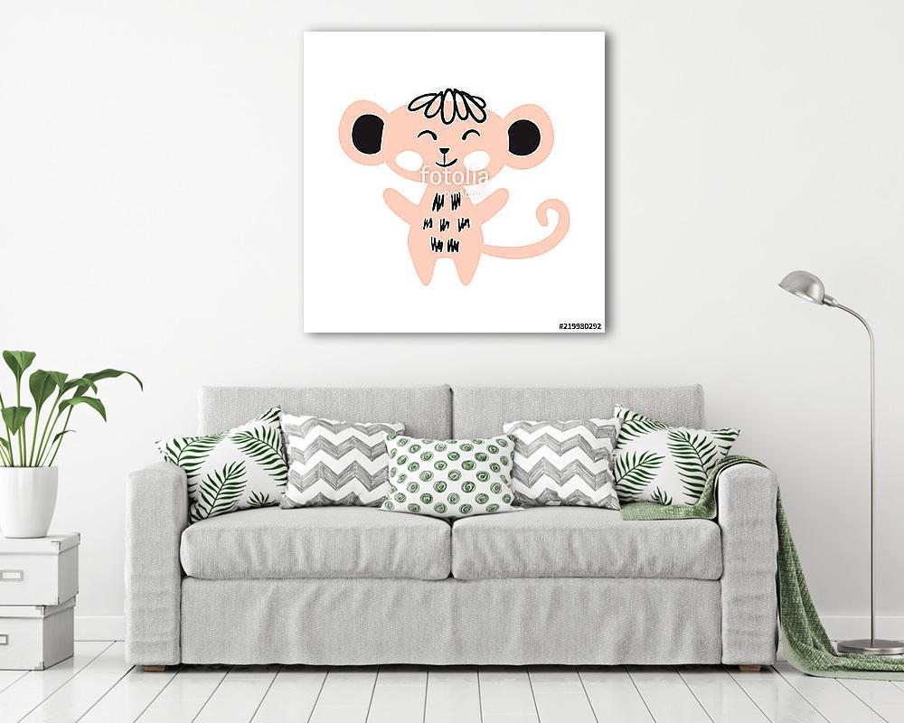 Vidám kismaki  - vászonkép, falikép vásárlás Vidám kismaki  (vászonkép) - vászonkép, falikép otthonra és irodába