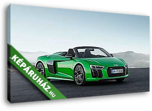 Audi R8 Spyder V10 Green - vászonkép 3D látványterv