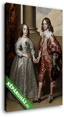 II. Vilmos orániai herceg és jegyese Stuart Mária - vászonkép 3D látványterv