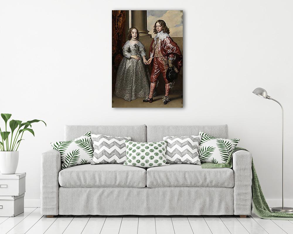 II. Vilmos orániai herceg és jegyese Stuart Mária (vászonkép) - vászonkép, falikép otthonra és irodába
