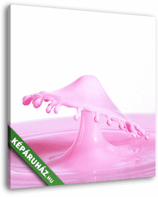 Csepp - Pink gomba 1 - vászonkép 3D látványterv