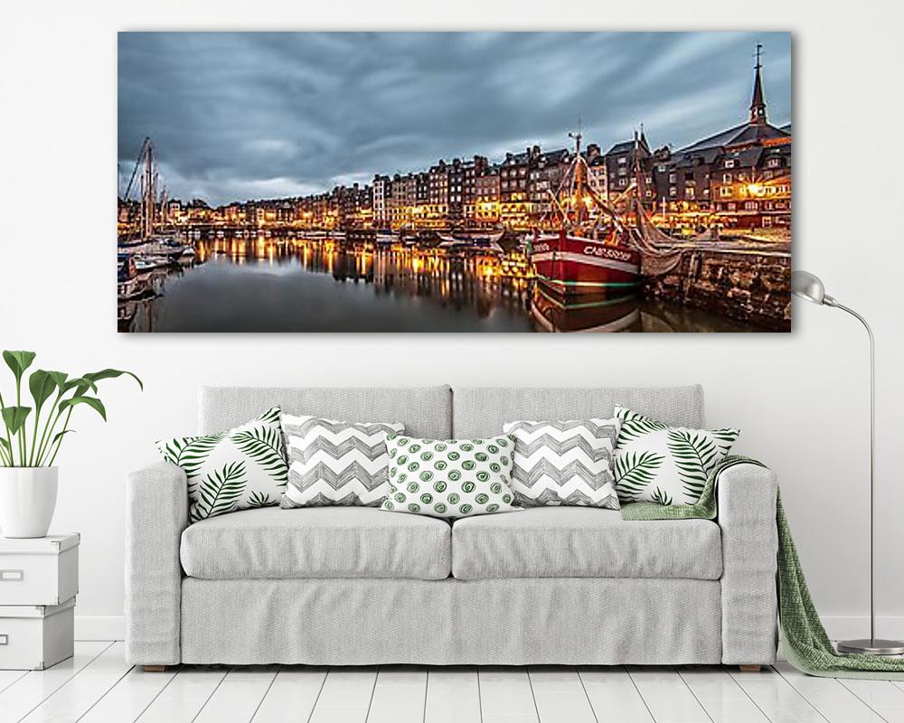 Honfleur, Franciaország (vászonkép) - vászonkép, falikép otthonra és irodába