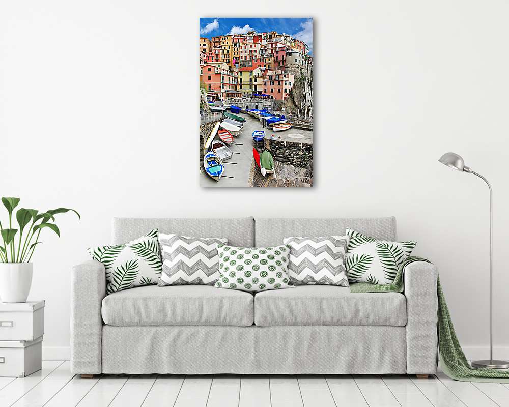 Monarolla halászfalu, Cinque Terre, Olaszország (poszter) - vászonkép, falikép otthonra és irodába