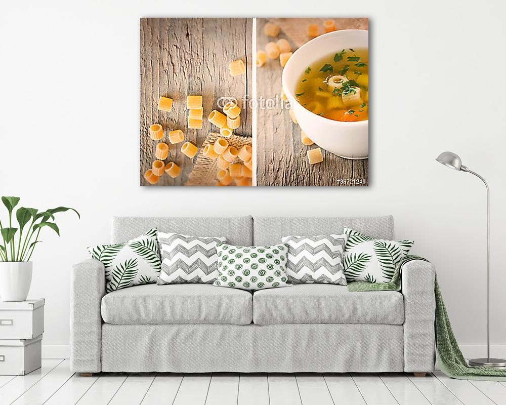 Kollagé Zöldségleves tésztával - vászonkép, falikép vásárlás Kollagé Zöldségleves tésztával (vászonkép) - vászonkép, falikép otthonra és irodába