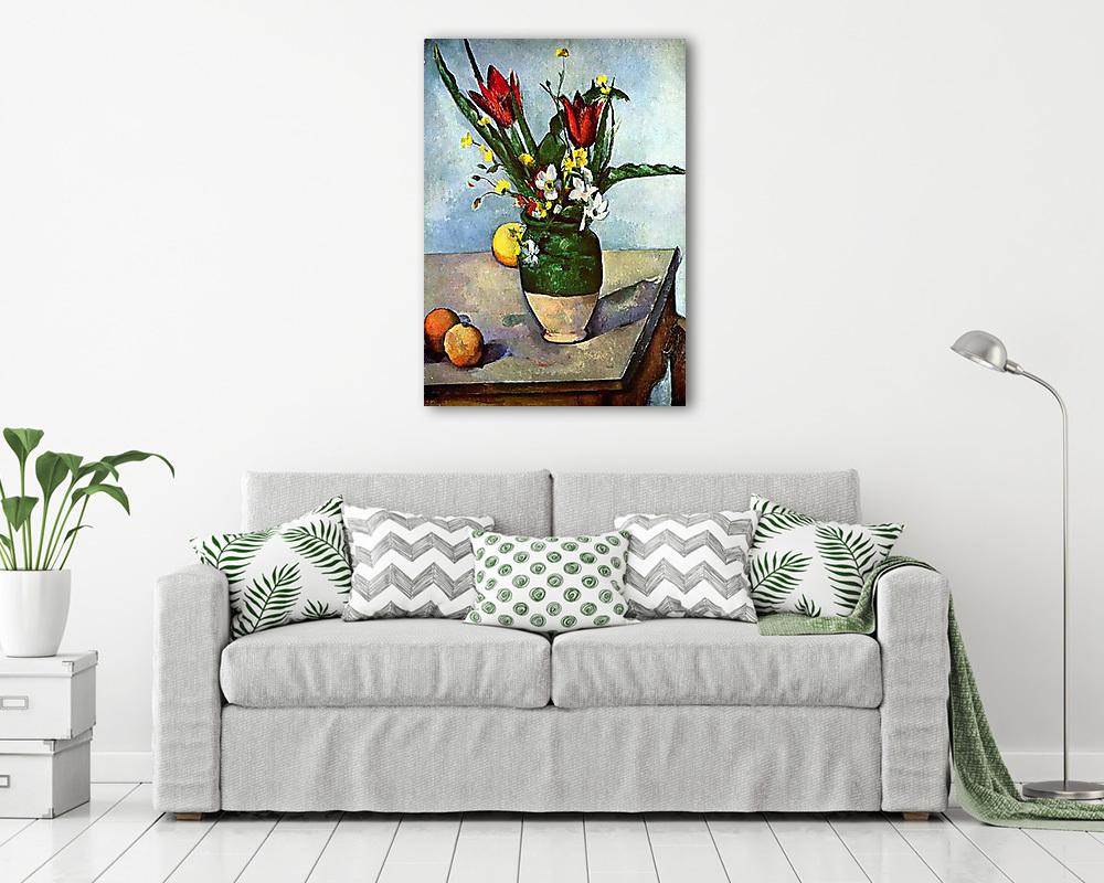 Csendélet tulipánokkal és almákkal (fotótapéta) - vászonkép, falikép otthonra és irodába