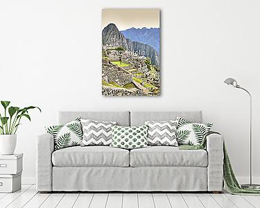 Machu Picchu a Peru szent völgyében (vászonkép) - vászonkép, falikép otthonra és irodába