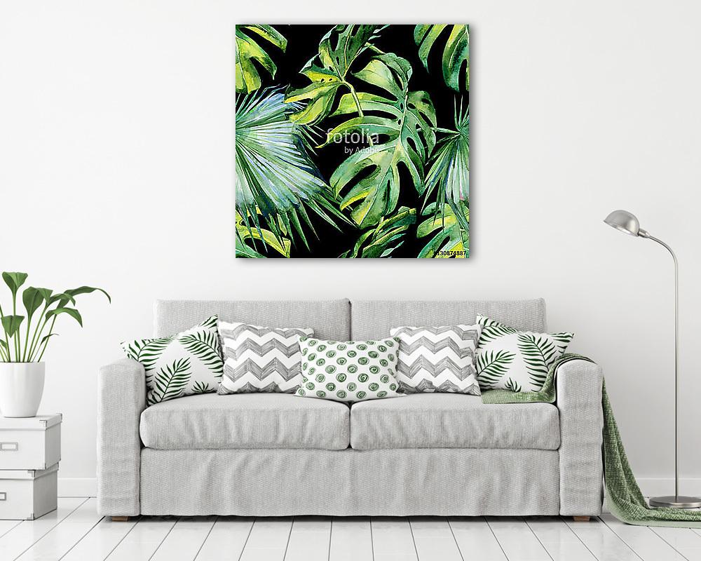 Trópusi zöld levelek - vászonkép, falikép vásárlás Trópusi zöld levelek (vászonkép) - vászonkép, falikép otthonra és irodába