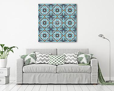 Vintage tile  abstract seamless pattern (vászonkép) - vászonkép, falikép otthonra és irodába