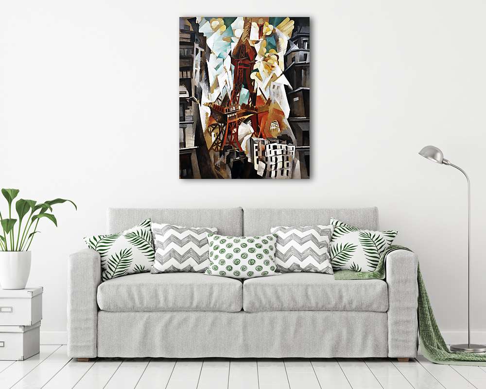 Eiffel-torony (1911, színverzió 1)  - vászonkép, falikép vásárlás Eiffel-torony (1911, színverzió 1)  (fotótapéta) - vászonkép, falikép otthonra és irodába