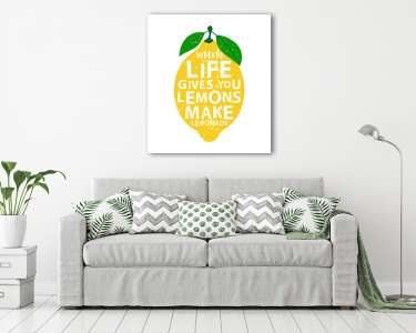 When Life gives you lemons make lemonade (vászonkép) - vászonkép, falikép otthonra és irodába