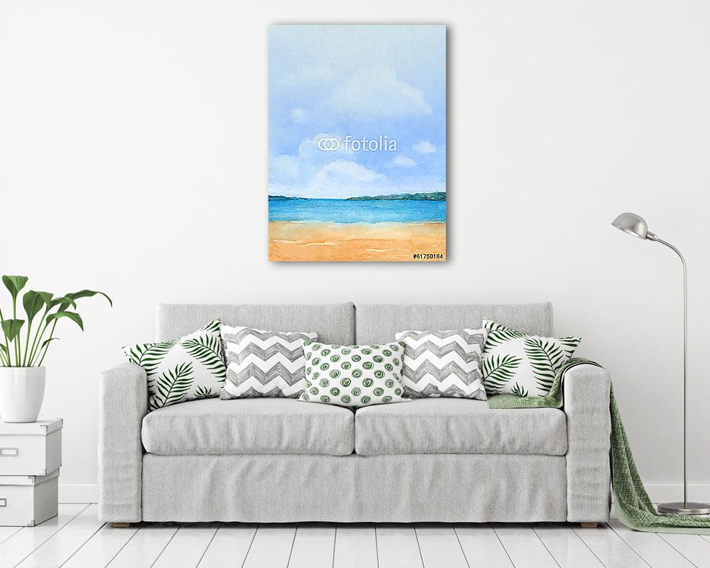 A trópusi tengerpart  - vászonkép, falikép vásárlás A trópusi tengerpart  (vászonkép) - vászonkép, falikép otthonra és irodába