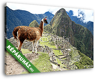 Az ősi Inka elvesztette városát Machu Picchu, Peru. - vászonkép 3D látványterv