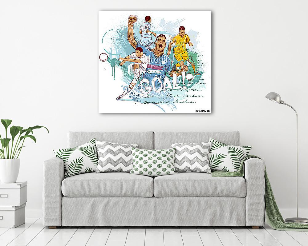 Labdarúgó cél (fotótapéta) - vászonkép, falikép otthonra és irodába