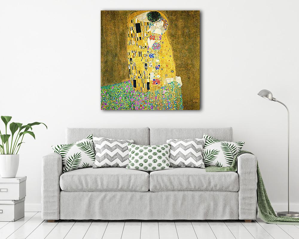 A csók, 1908 (többrészes kép) - vászonkép, falikép otthonra és irodába