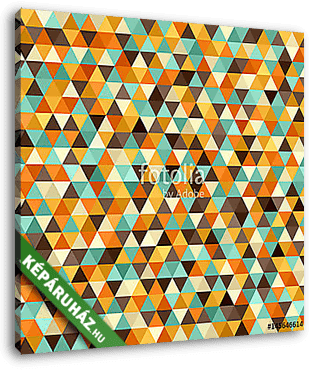 Retro minta. Vektor zökkenőmentes vintage háttér - vászonkép 3D látványterv