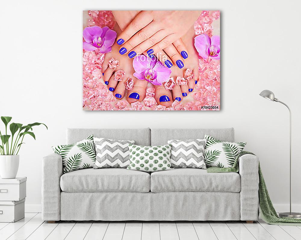 manicure and pedicure (poszter) - vászonkép, falikép otthonra és irodába