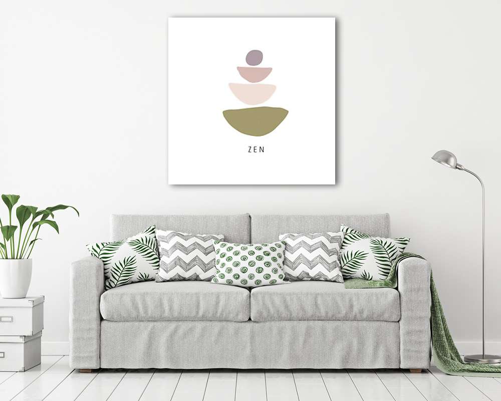 Mindfullness alapok - Zen (poszter) - vászonkép, falikép otthonra és irodába