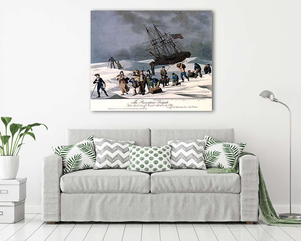 A zátonyra futott HMS Proserpine  (fotótapéta) - vászonkép, falikép otthonra és irodába