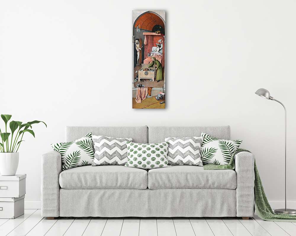 A Halál és a fösvény (vászonkép) - vászonkép, falikép otthonra és irodába