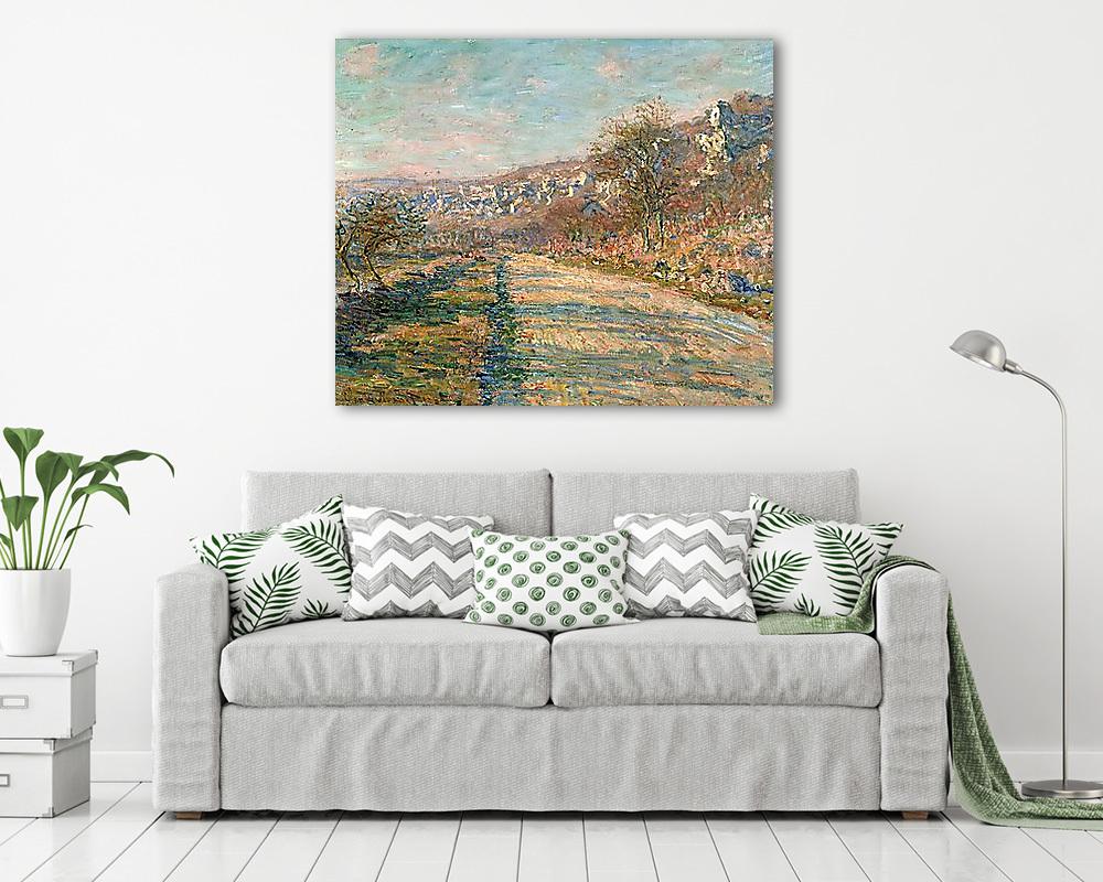 Út La Roche-Guyon-nél (1880) - vászonkép, falikép vásárlás Út La Roche-Guyon-nél (1880) (vászonkép) - vászonkép, falikép otthonra és irodába