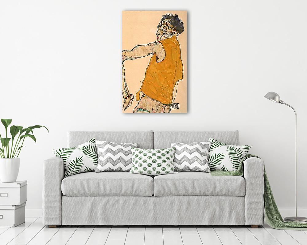 Önarckép sárga mellényben - vászonkép, falikép vásárlás Önarckép sárga mellényben (bögre) - vászonkép, falikép otthonra és irodába