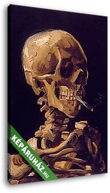 Csontváz égő cigarettával - vászonkép 3D látványterv