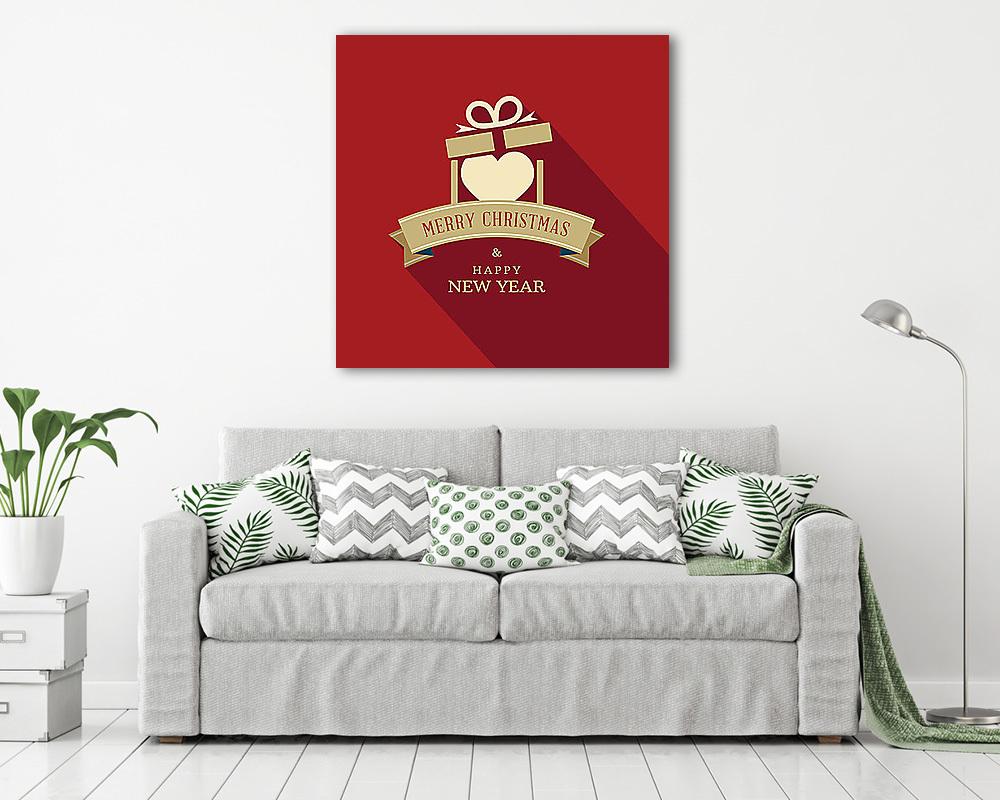 Karácsonyi dekoráció (BOX-13) (többrészes kép) - vászonkép, falikép otthonra és irodába