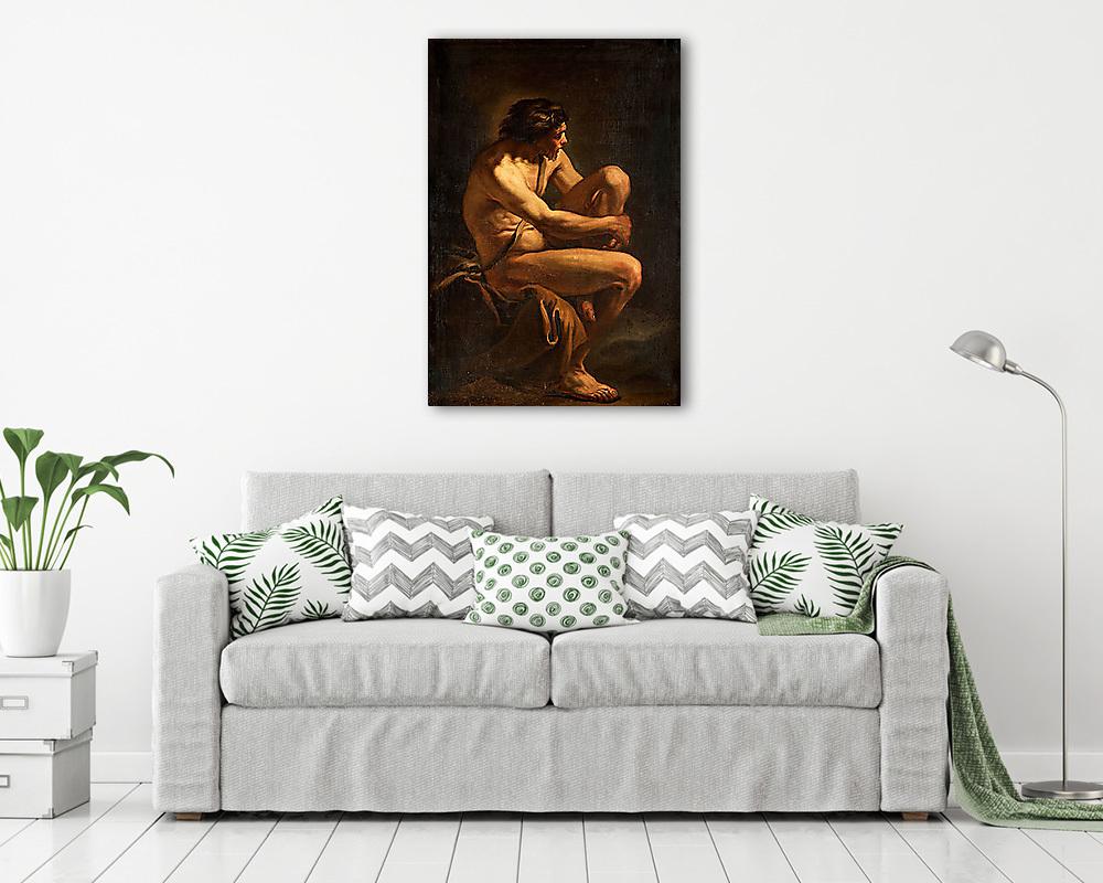 Ülő férfi - vászonkép, falikép vásárlás Ülő férfi (vászonkép) - vászonkép, falikép otthonra és irodába