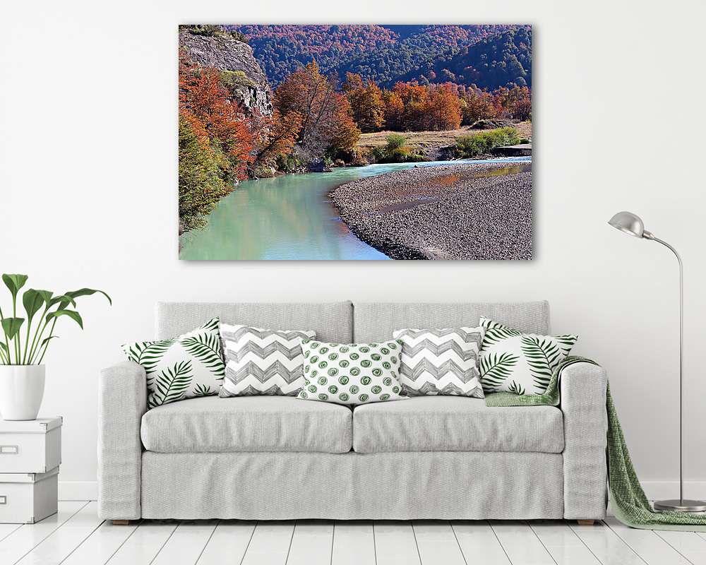 Őszi táj Patagónia hegyén - vászonkép, falikép vásárlás Őszi táj Patagónia hegyén (fotótapéta) - vászonkép, falikép otthonra és irodába