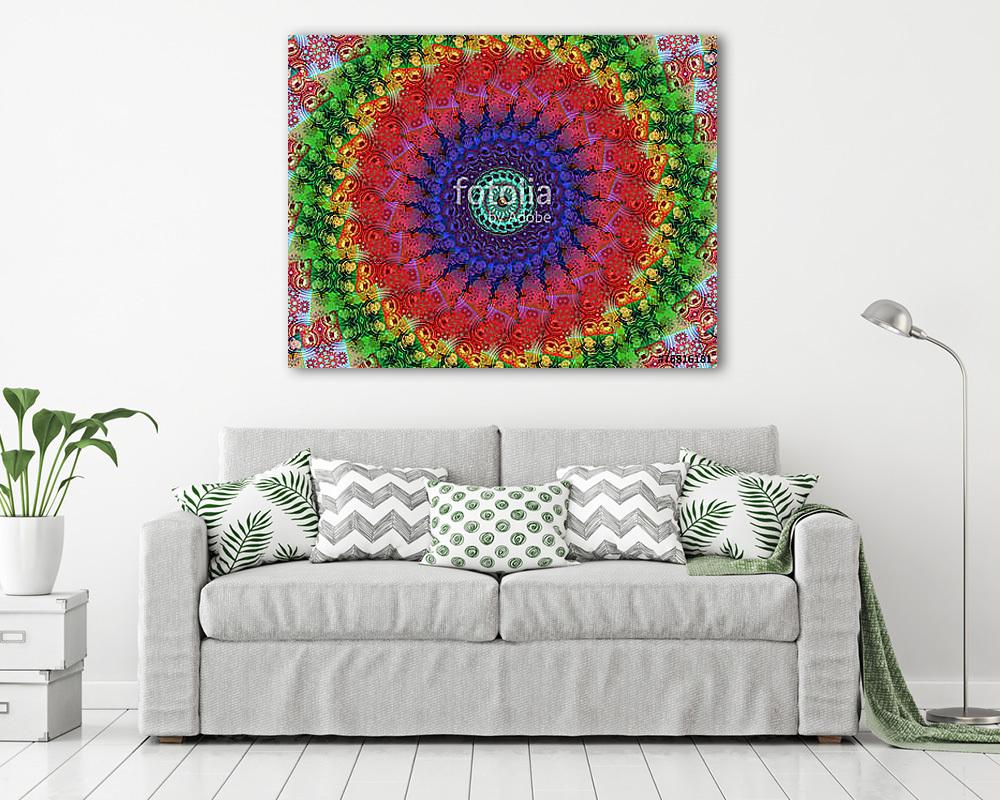 Meditation mandala (vászonkép) - vászonkép, falikép otthonra és irodába