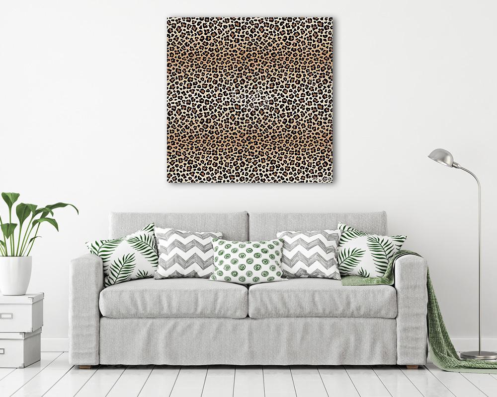 Leopard seamless pattern with color transitions (vászonkép) - vászonkép, falikép otthonra és irodába