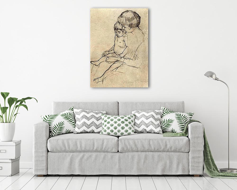 Anya és gyermeke (többrészes kép) - vászonkép, falikép otthonra és irodába