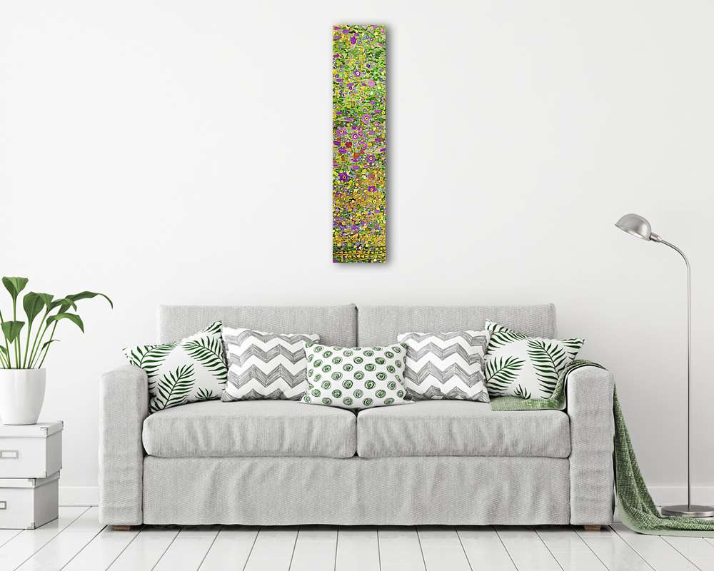 Csók, virágmező képkivágás álló - vászonkép, falikép vásárlás Csók, virágmező képkivágás álló (keretezett kép) - vászonkép, falikép otthonra és irodába