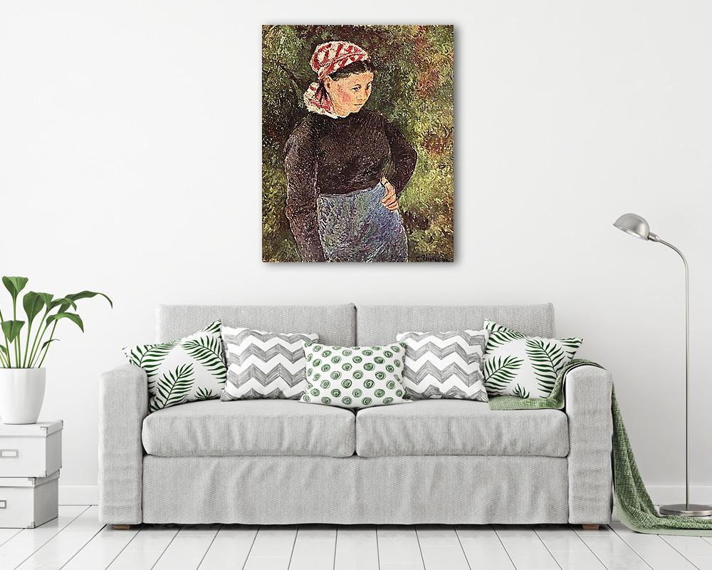 Parasztasszony (keretezett kép) - vászonkép, falikép otthonra és irodába